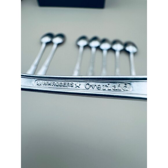 Set Of 8 International Silver Rogers 1940 TREASURE Silverplate Tea Spoons - Picture 10 of 10